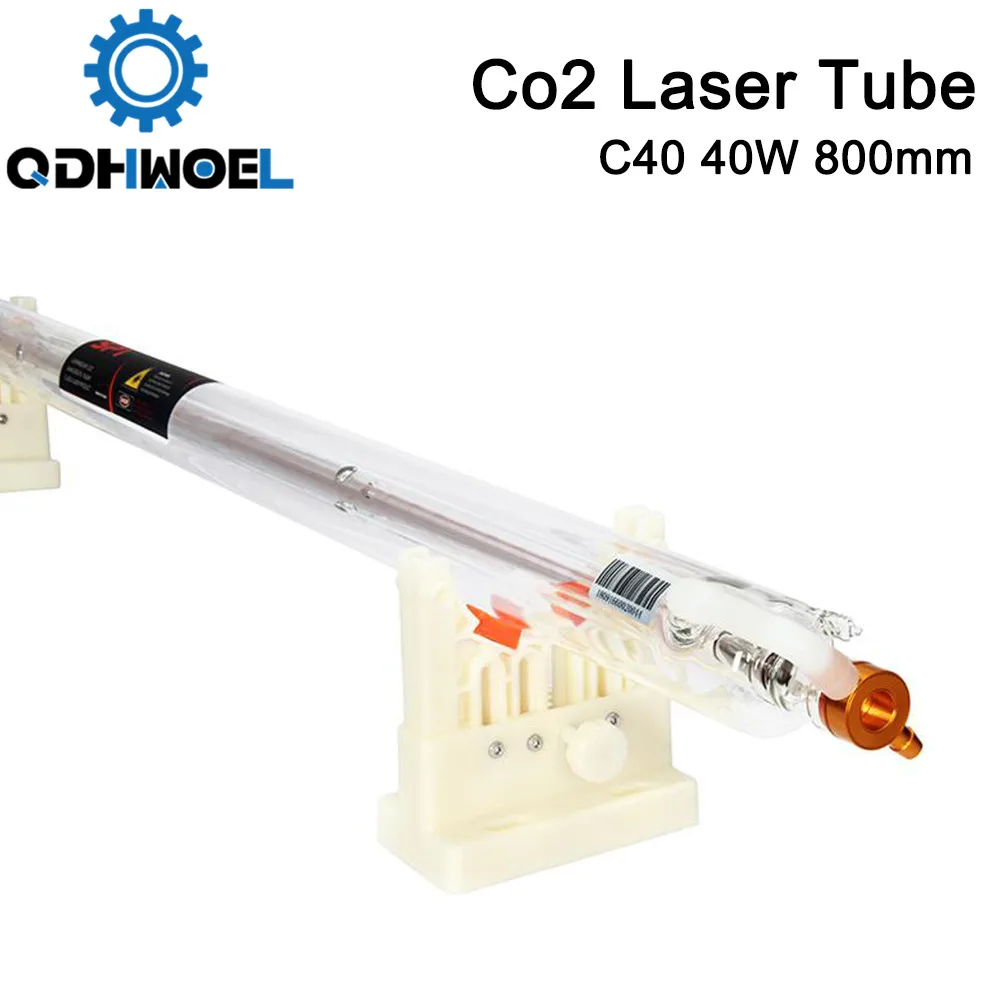 QDHWOEL SPT C40 800 мм 40 Вт Co2 лазерная трубка для CO2 лазерной гравировальной машины |