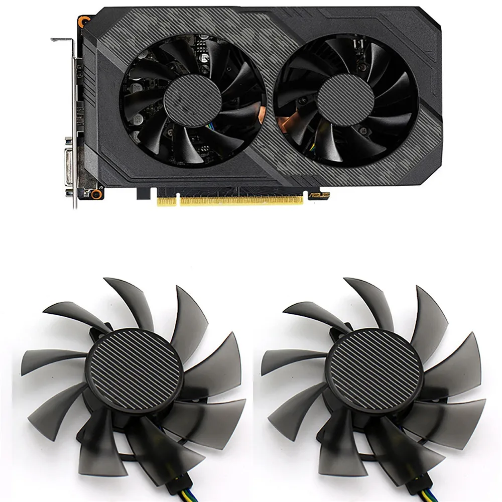 DC 12V 0.50A AMP охлаждающий вентилятор кулер для ASUS TUF GTX 1660 1660TI запасные части