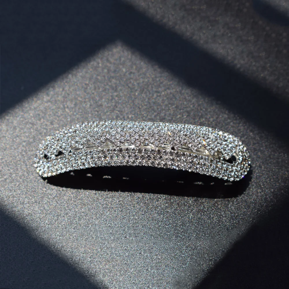 Женские заколки для волос стразы свадебные аксессуары с кристаллами блестящие