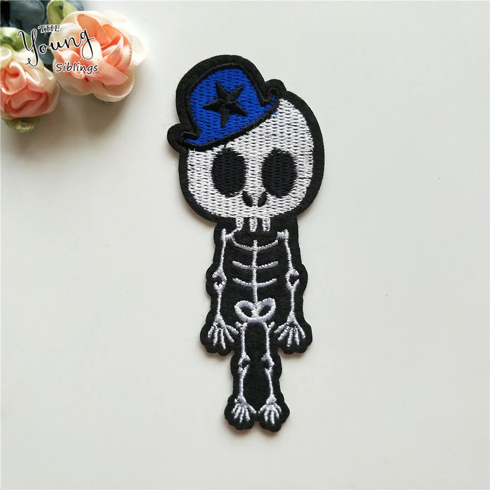 Нашивка в виде черепа единорога B BAM с блестками недорогой вышитый значок