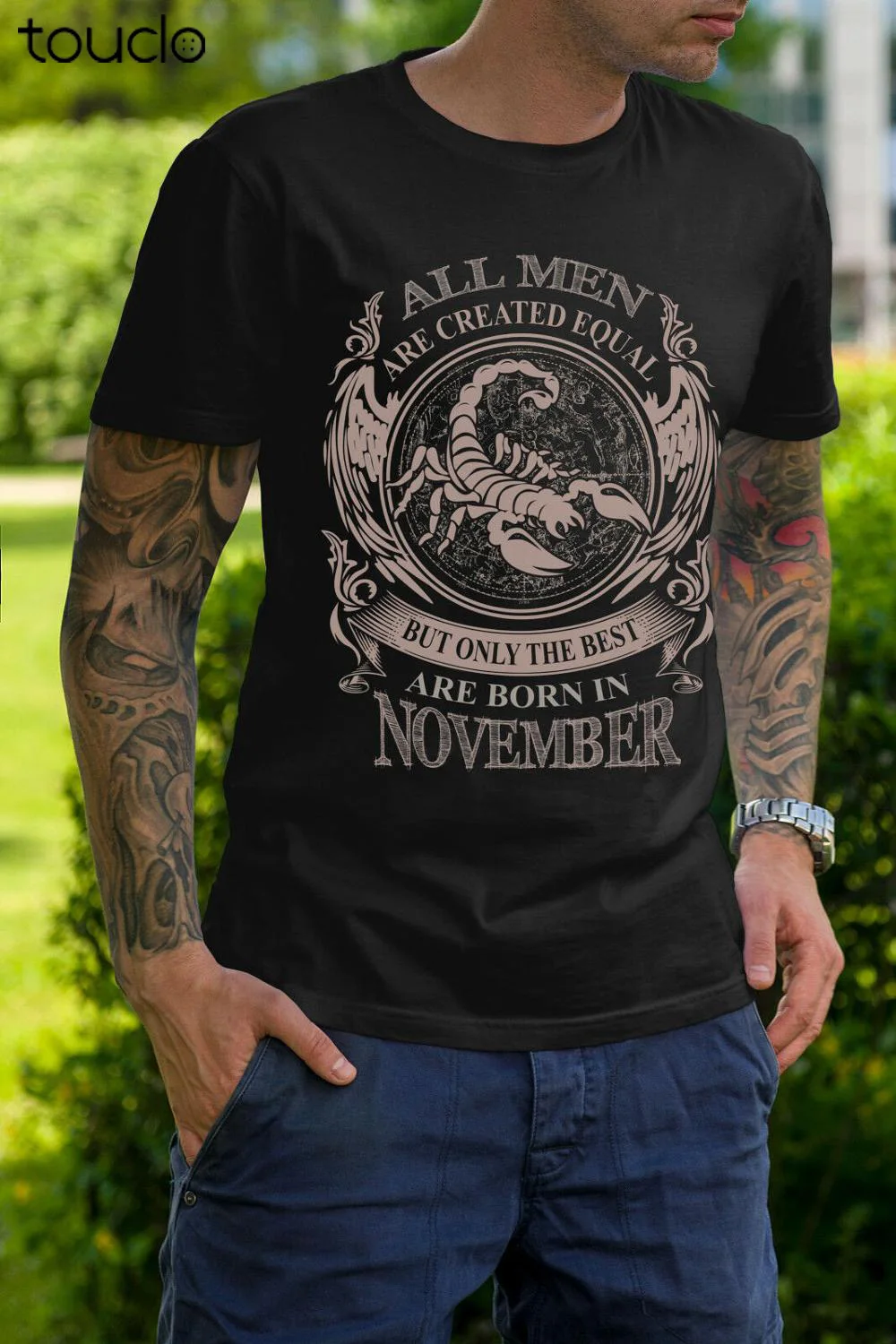 

Fashion All Men Are Created Equal But Only The Best Are Born In November Size Xs-5Xl Tees Custom Aldult Teen Unisex Cotton