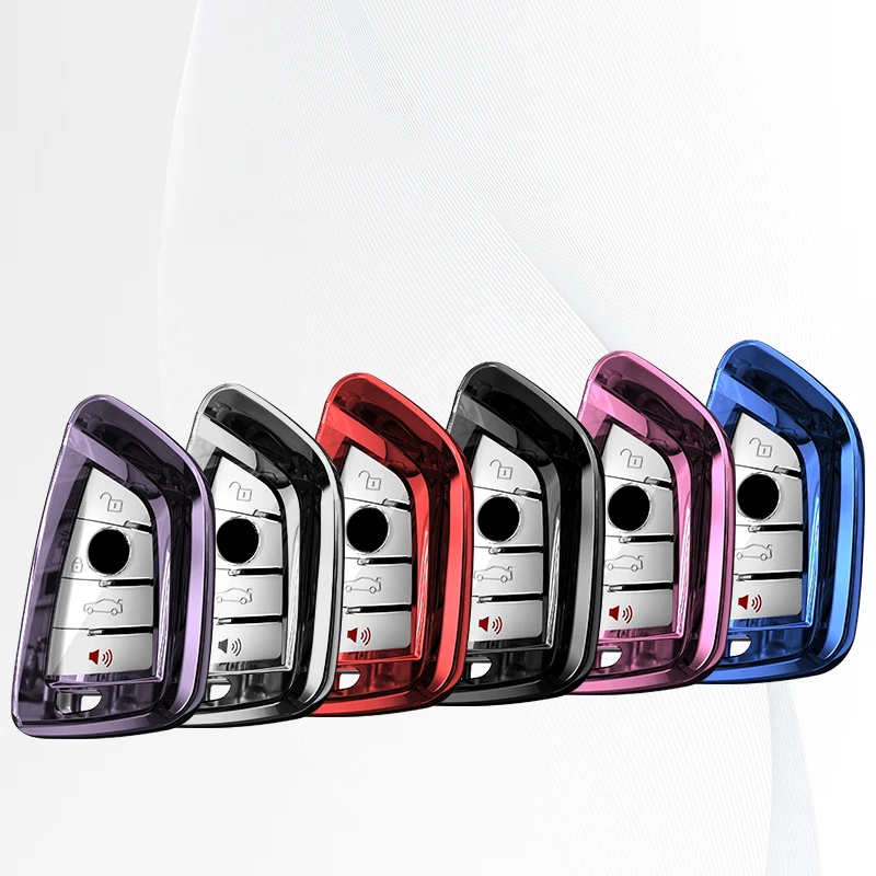 

2020 New Soft TPU Car Key Case Full Cover Shell For BMW X5 F15 X6 F16 G30 1 2 5 7 Series G11 X1 X5 F48 218i Keychain Accessories