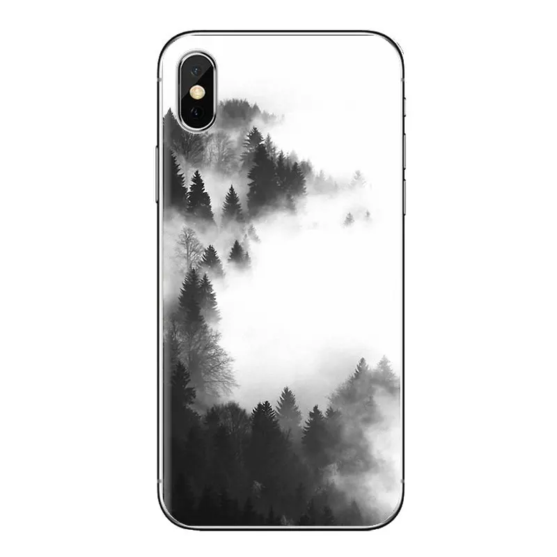 Для Xiao mi 6 A1 Max x 2 5X 6X Red Note 5 5A 4X 4A A4 4 3 Plus Pro TPU Shell Case горный st черно-белый дизайн |