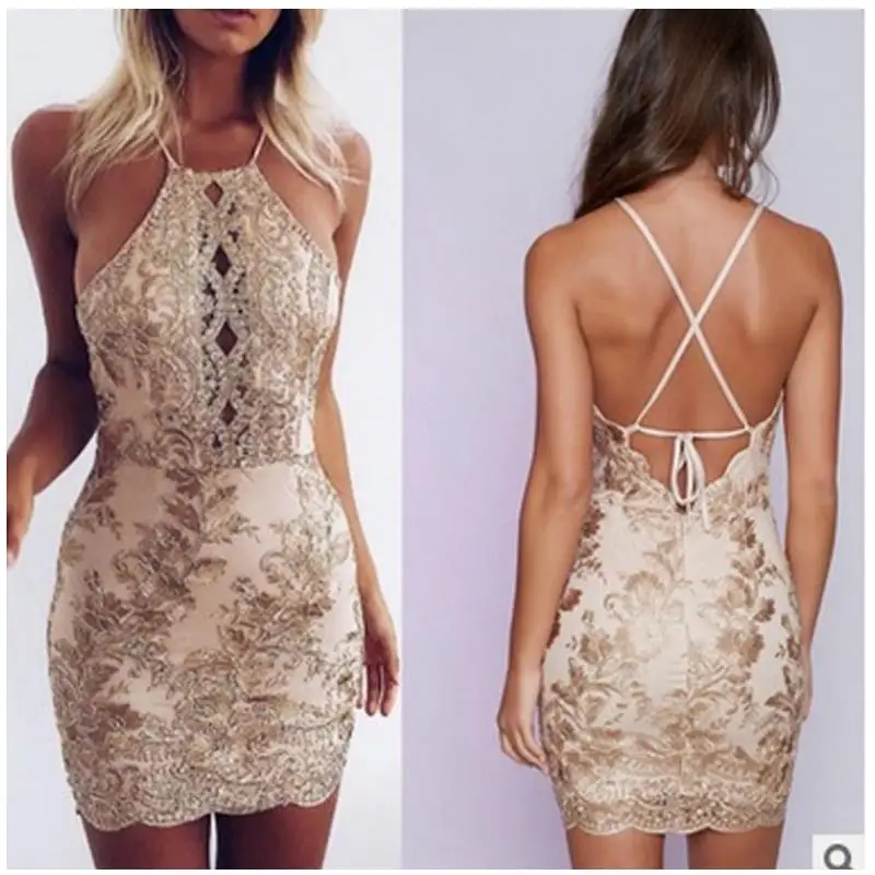 Летнее Новое сексуальное мини-платье без бретелек с поясом и кружевной вышивкой