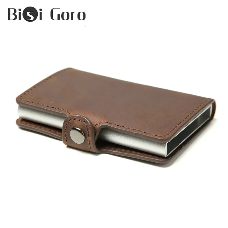 Кошелек мужской из натуральной кожи с RFID защитой и отделением для кредитных