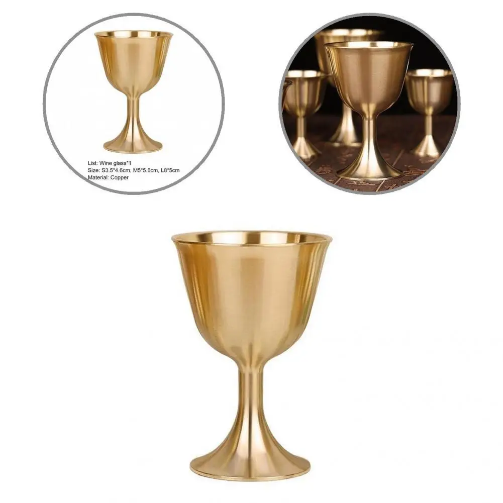 

Thick Fashion Portable Smooth Edge Wine Cup Solid Red Wine Glass Corrosion Resistant for Party