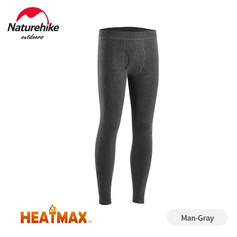 Man-Gray-Pants Naturehike на открытом воздухе держать тепло нижнее белье спонтанная температура осенние брюки зима пот выпускать Спортивное нижнее белье "Xuan Shang" - Цвет: Man-Gray-Pants