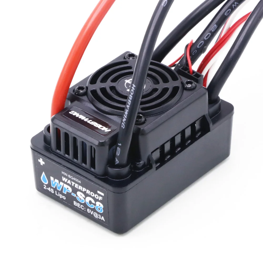 Hobbywing EZRUN WP SC8 водонепроницаемый 120A бесщеточный ESC RC автомобиль EZRUN-WP-SC8