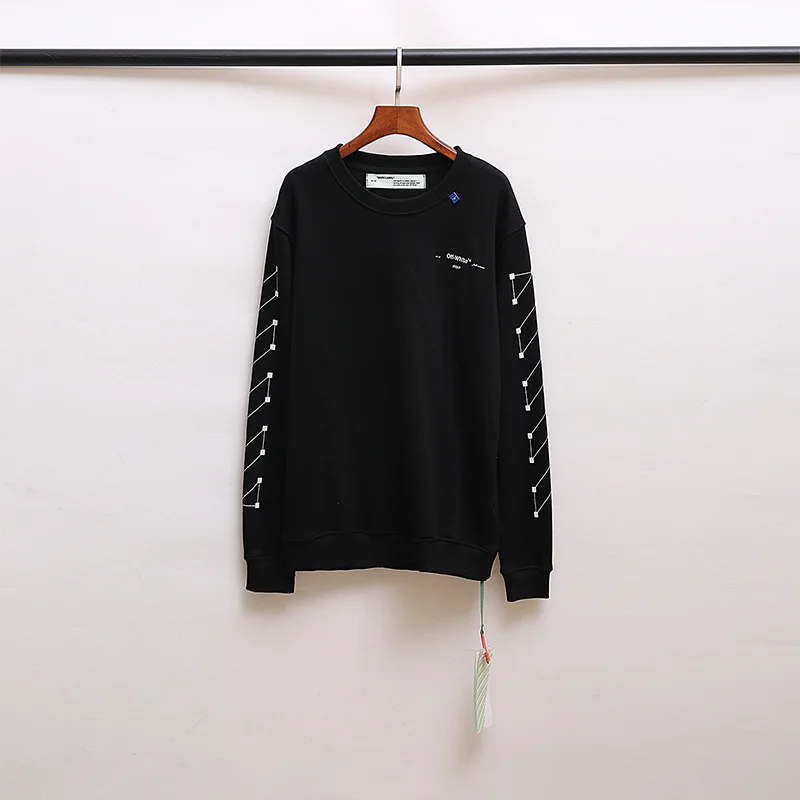 

2021 new Long Sleeve Casual sweatshirt Soft Cotton Womens off White Starlink Hoodie Spring Autumn Sweat Coat Homme Hoodies Men