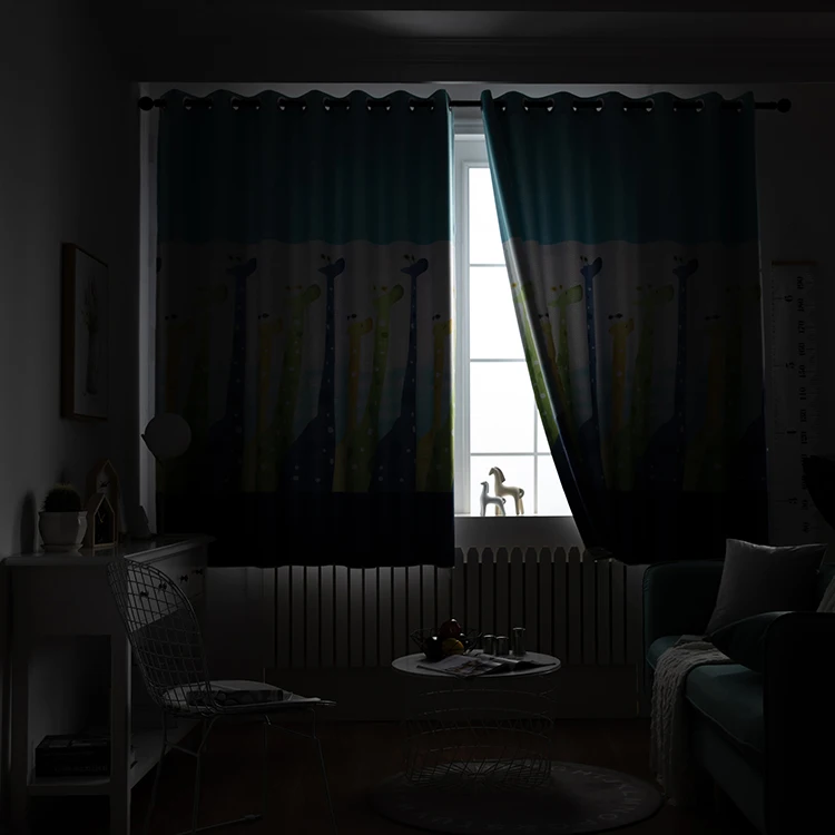 

Giraffe Blackout Curtains, Child Bedroom Curtains(78.7 inches * 39.3 inches)