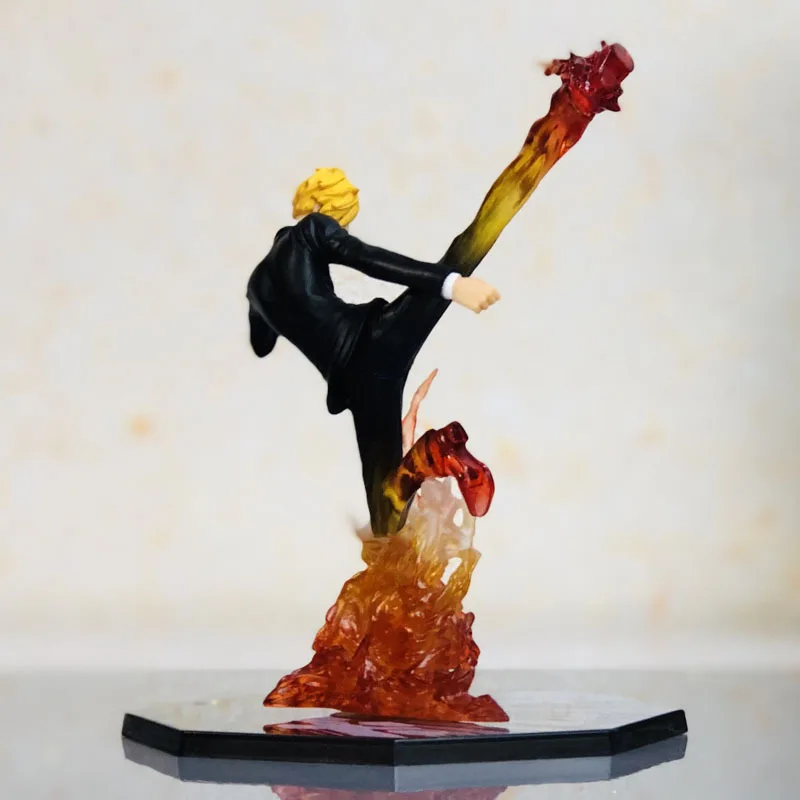 

ONE PIECE Devil wind leg minced meat Sanji Model figure Gift toys Desk decoration