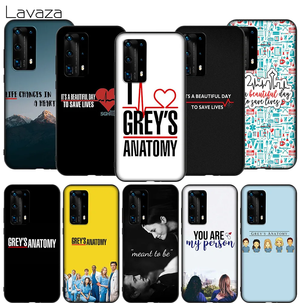 Lavaza K54 серый Анатомия мягкий чехол для Huawei мат Nova 2 2i 3 3i 4E 5 5i 5T смарт 6 7 10 20 30 SE Pro