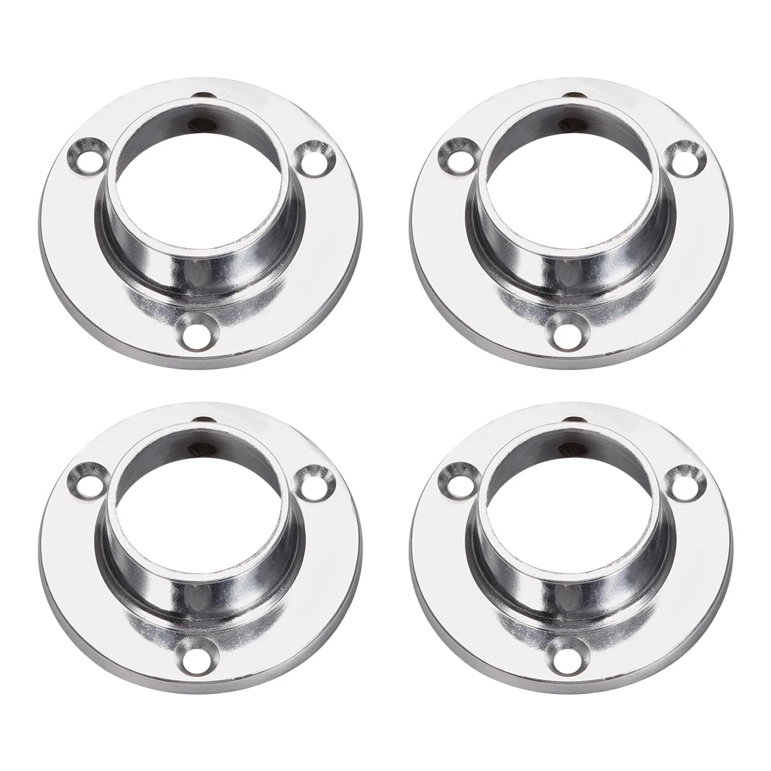 

uxcell Closet Wardrobe Rod Flange,25mm/1inch Dia, Socket Bracket Support Holder for Pipe 4Pcs