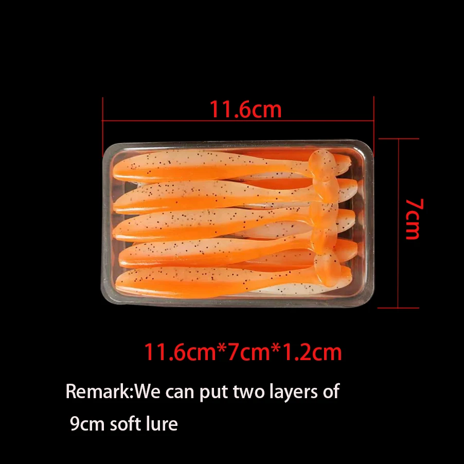 100pcs/lot  15*12cm 10*8cm Packing bag plastic bag PVC blister package for fishing lure images - 6