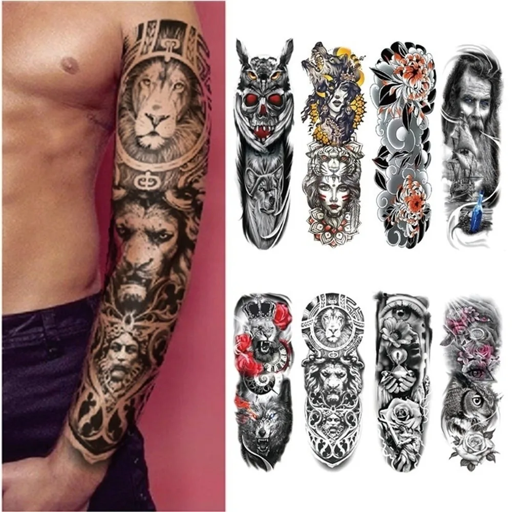 Тату наклейка временная татуировка искусственная модная на руку для боди