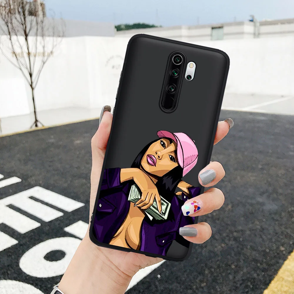 

MAKE MONEY Not Friends Afro Girls Black Women Black Phone Case for Xiaomi Mi 9T Pro Redmi Note 5 6 7 8 8T 9 9S K20 K30 Pro Coque