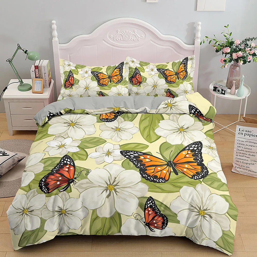 Muiltcolor бабочка цветок пододеяльник наволочка 2/комплект детской одежды из 3