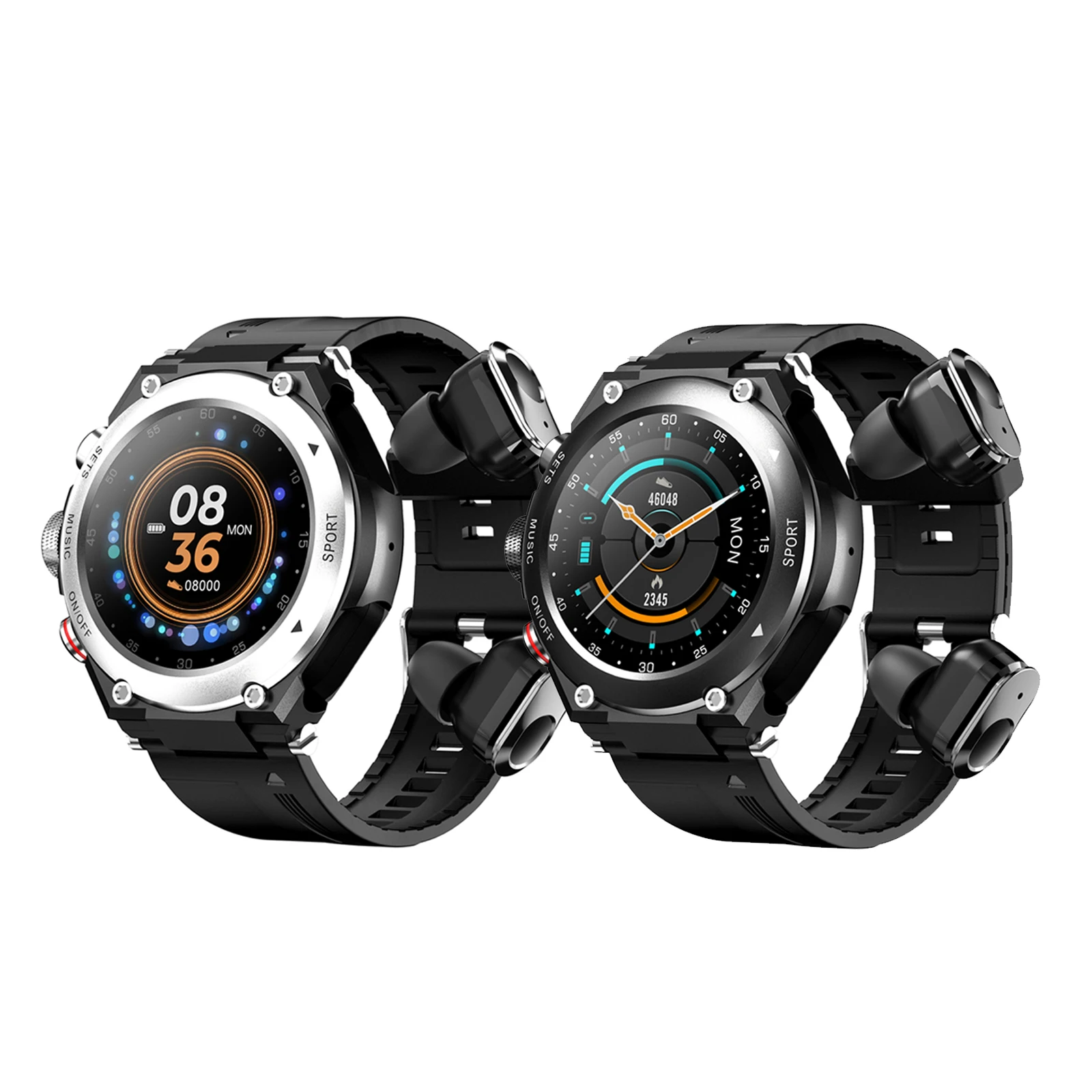 T92 Sports Smartwatch & Bluetooth Headphone 1.28'' Pedometer for Men Women