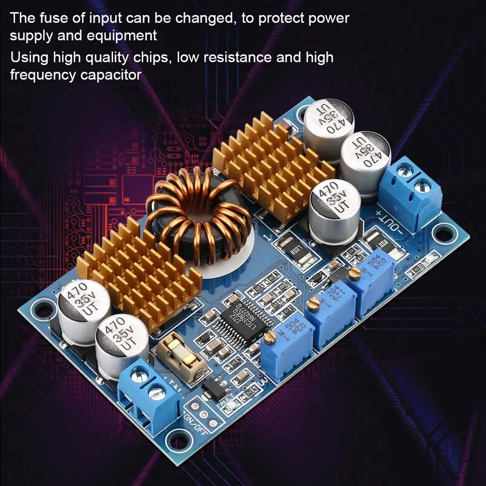 1 шт. DC-DC преобразователь постоянного тока в постоянный ток 5-32V постоянного тока до 1 V-30 V 10A автоматическое шаг вверх вниз Регулятор зарядки модуль питания-преобразователь Boost/Buck доска