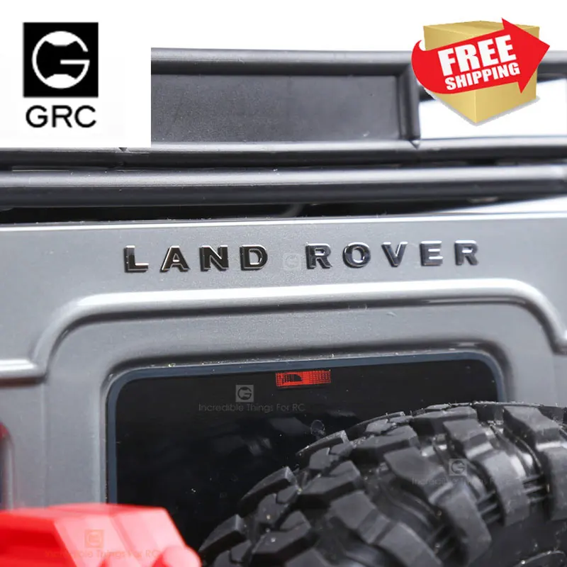 Радиоуправляемый автомобиль GRC Traxxasrc LAND ROVER DEFENDER металлический логотип автомобиля TRX4 RC4WD D90 D110 DEFENDER маркировка