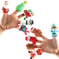 10pcsset christmas cute finger cots mini finger cots decoration funny doll toys for children christmas gifts kids