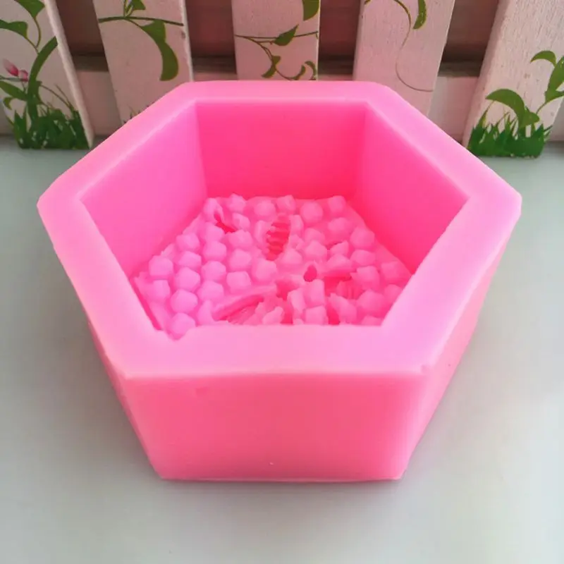 3D сотовая силиконовая форма для мыла глина сделай сам изготовления свечей