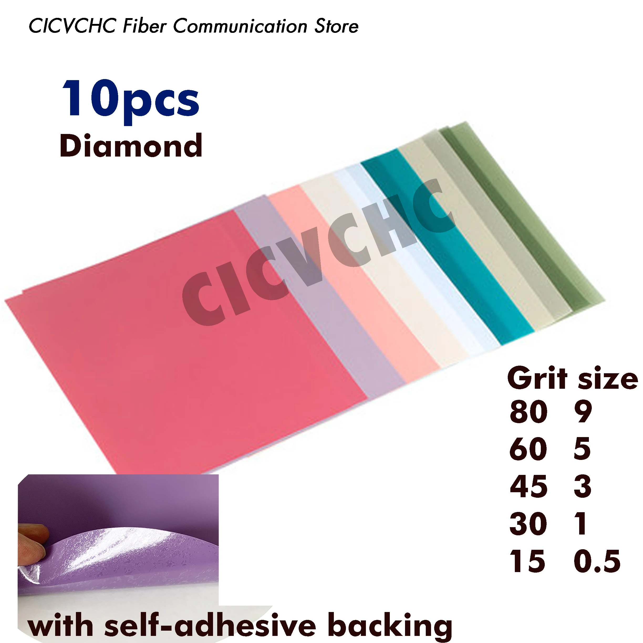 Алмазная полировальная пленка с самоклеящейся основой, 10 шт., 140x140 мм, длительный срок службы от мкм до 80 мкм