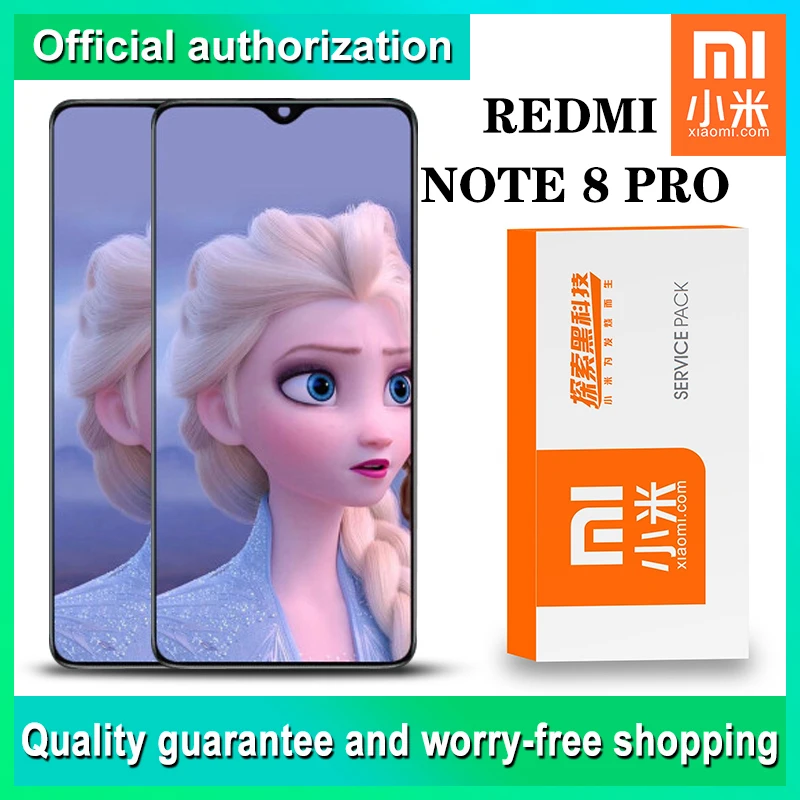 Оригинальная замена дисплея 6,53 дюйма для Xiaomi Redmi Note 8 Pro, сборка экрана с сенсорной панелью и цифровым дисплеем.