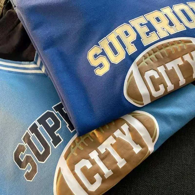 Комплект из 2 предметов с изображением синих букв Женский пуловер длинным