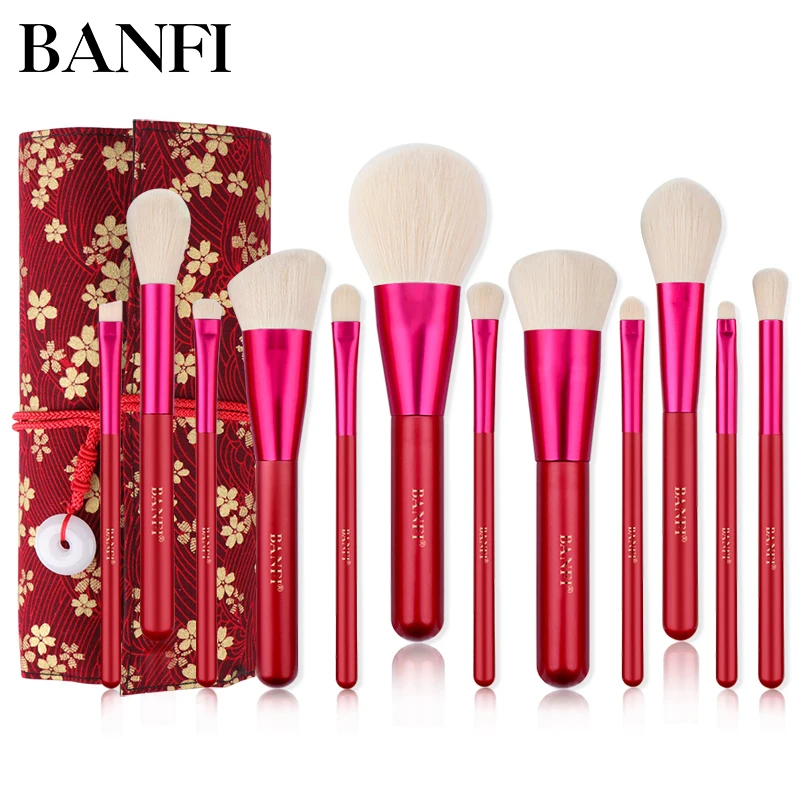 12 шт./компл. набор кистей для макияжа портативная многофункциональная мягкая