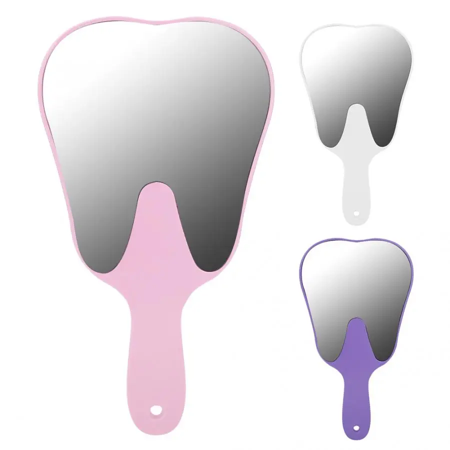 Трехцветное зеркальное косметическое зеркало ручное стоматологический