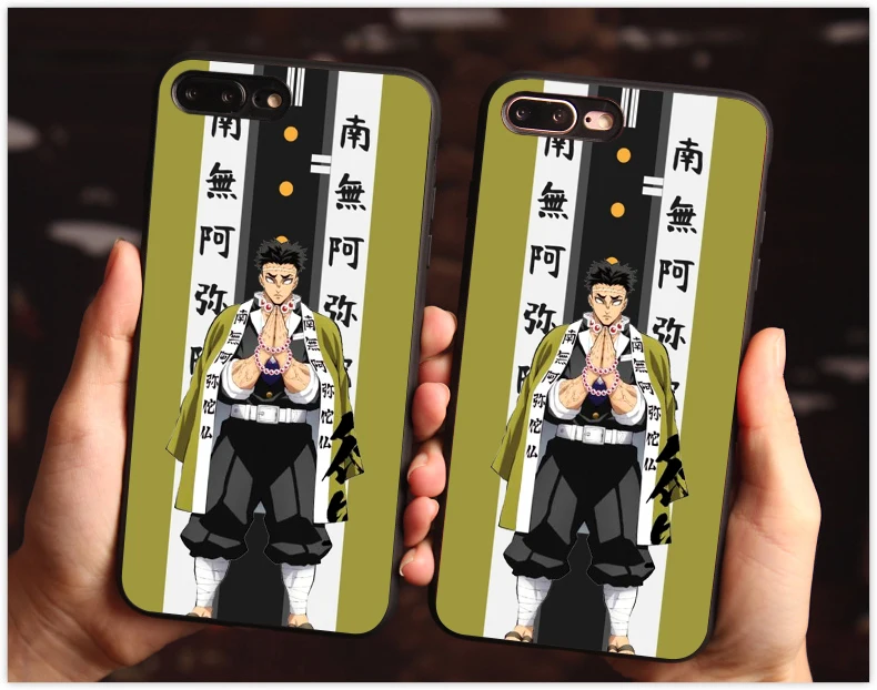 Чехол Kamado Nezuko Kimetsu no Yaiba для iphone X 7 XS XR 11 11Pro черный чехол из ТПУ Samsung S8 S9 S10