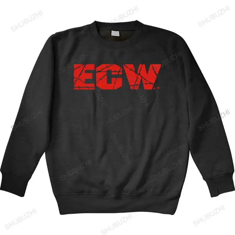 

male brand men spring cotton Funny men hoody novelty long sleeve women Retro ECW logo sweatshirt men's teenage cool hoodies