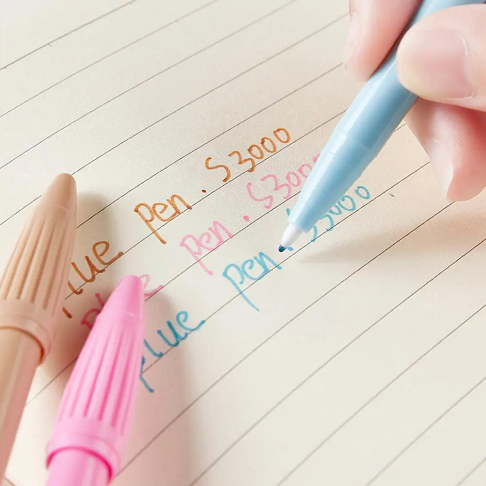 12pcs 3000 Color Gel Pen Watercolor 12-color Fiber Pens Fine Accessories Set Pencil Line Office Supplies Stationery K6j0 | Канцтовары