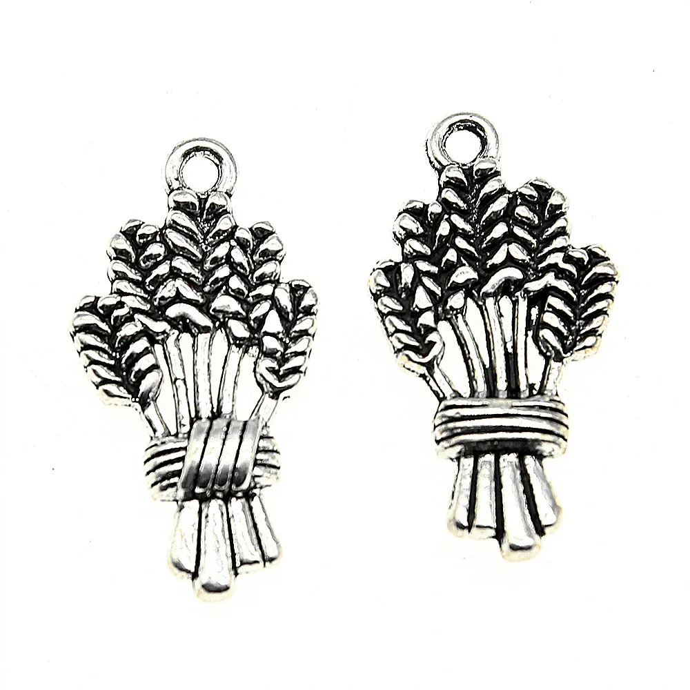 30 шт. Подвески рисовая Пшеница античный серебряный сплав своими руками ювелирные