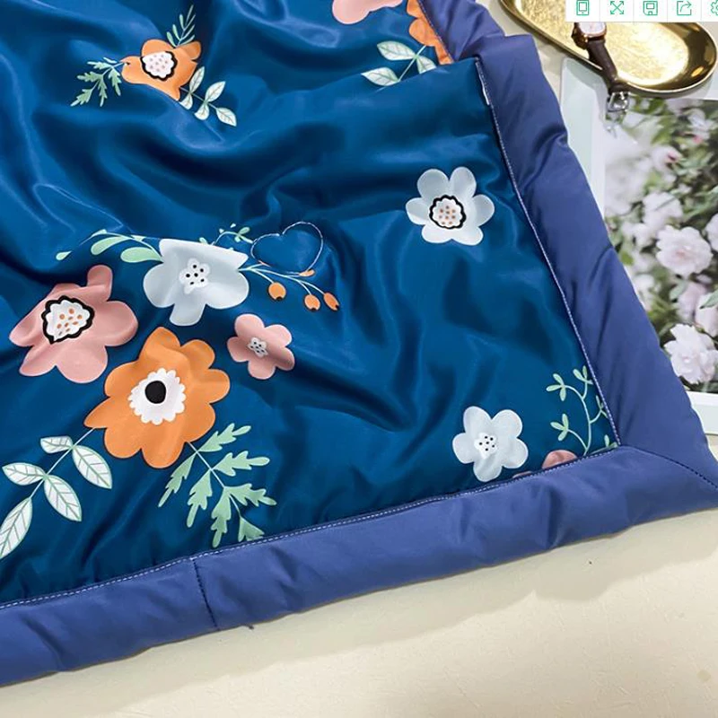 Комфортное летнее стеганое одеяло шелковое атласное хлопковое постельное белье