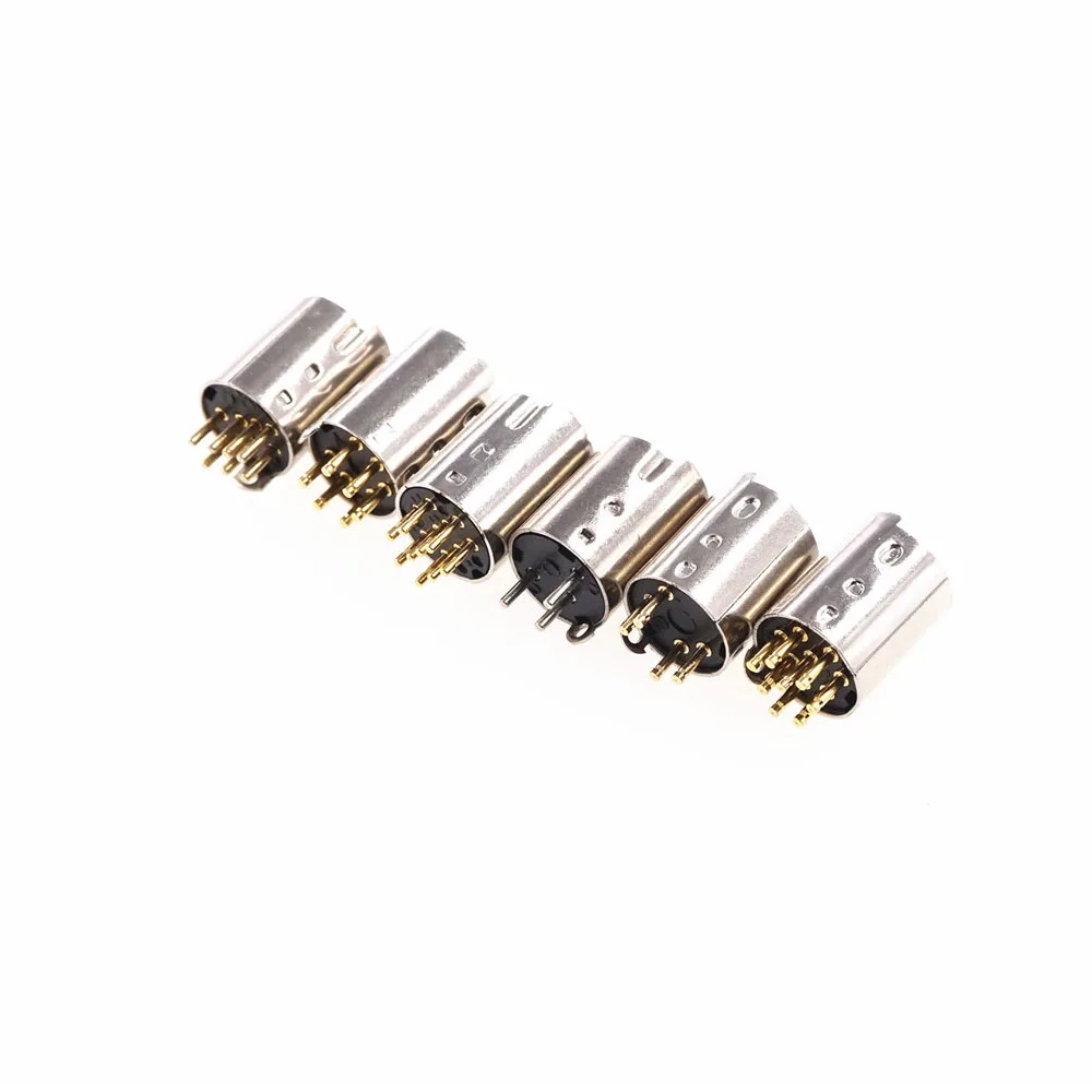 2 предмета мини DIN 3 4 5 6 7 8 9 10 позиции круговой разъем розетка Мужской Pin PCB пайки