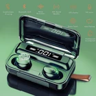 Наушники TWS Bluetooth, 2200 мА ч, стерео, спортивные, водонепроницаемые, с микрофоном и зарядным устройством