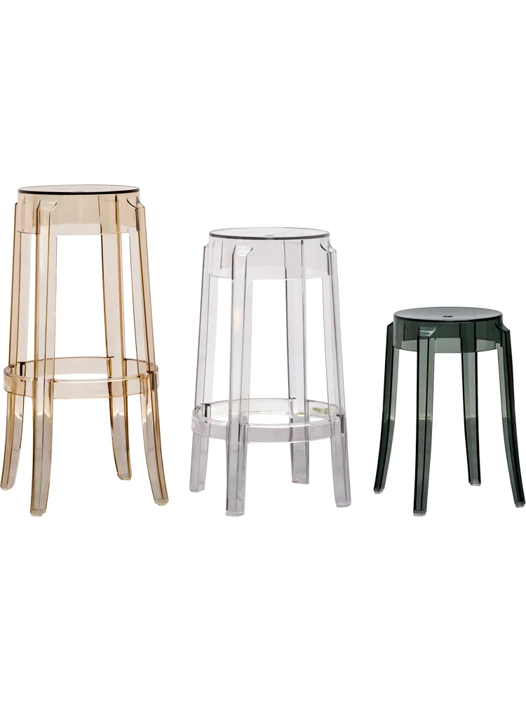 

Скандинавский яркий стул TT, акриловый высокий стул, яркий барный стул, цветные обеденные стулья для бара и ресторана