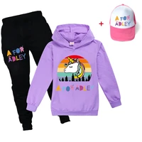 kids cartoon character girl sports leisure boys hoodie pants children wear a for adley clothes girls spring autumn hoodies suit