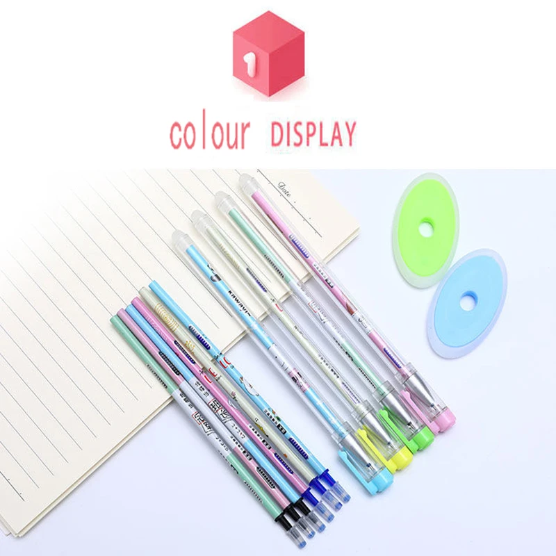 Ручка с щеточкой Mo Easy нейтральный карандаш черно синий студенческий со стразами