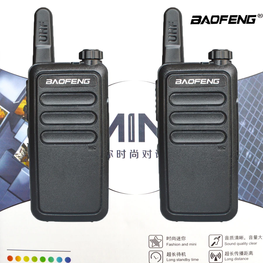 Комплект из 2 предметов модная куртка с надписью mini портативная рация Baofeng BF R5 для