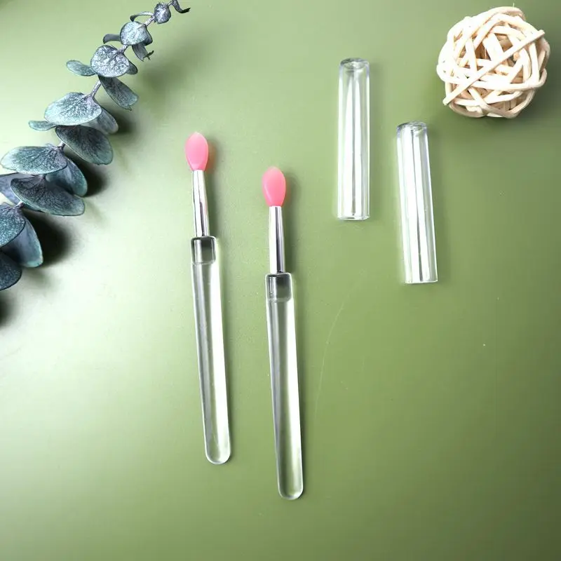 2 шт. Многофункциональные Силиконовые кисти для губ с пылезащитной крышкой |