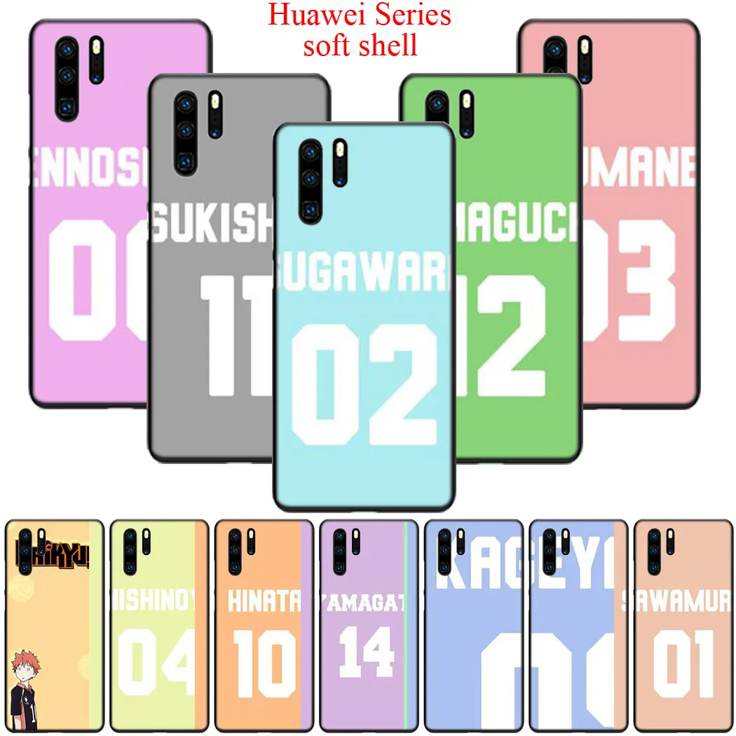 Мягкий силиконовый чехол haikyuu hinata numbers для Honor 10 Lite Note View 20 V30 30 Pro 20S|Бамперы| |