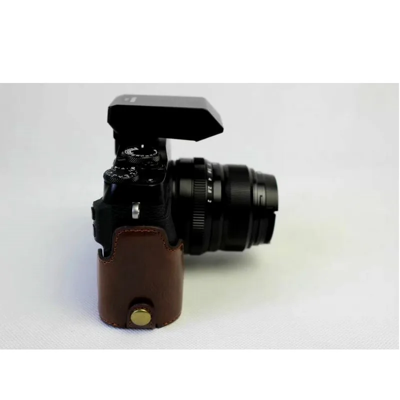 Чехол для камеры из искусственной кожи Fujifilm FUJI XE3 чехол с открытым аккумулятором