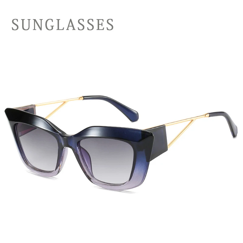 

Fashion Ladies Cat Eye Ocean Lens Women Sunglasses Party Wear Personalized Glasses Beach Spectacles Gafas De Sol