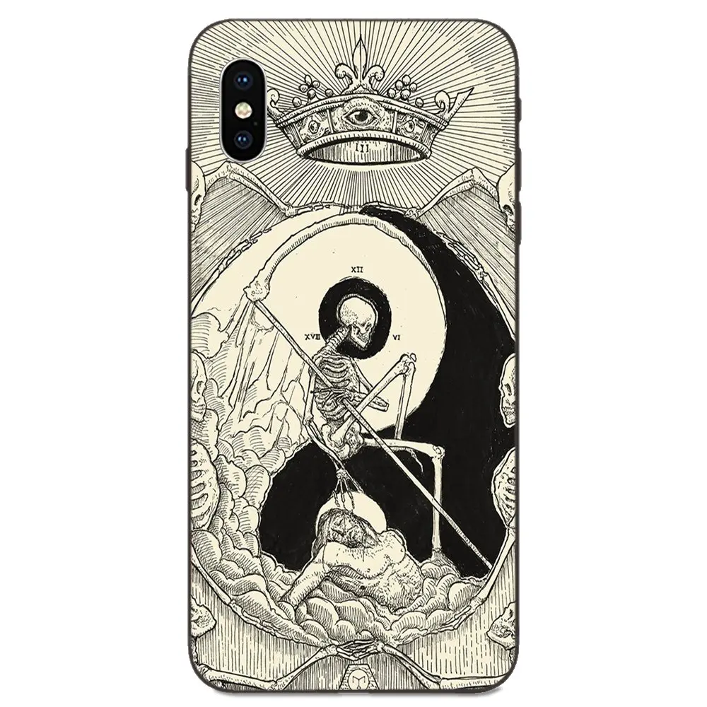 Модный мягкий чехол для мобильного телефона с картами Таро Apple iPhone 11 X XS Max XR Pro 4 5 6 6S