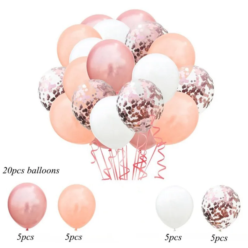 Воздушные шары с конфетти металлик лентой декоративные гелиевые шарики для дня