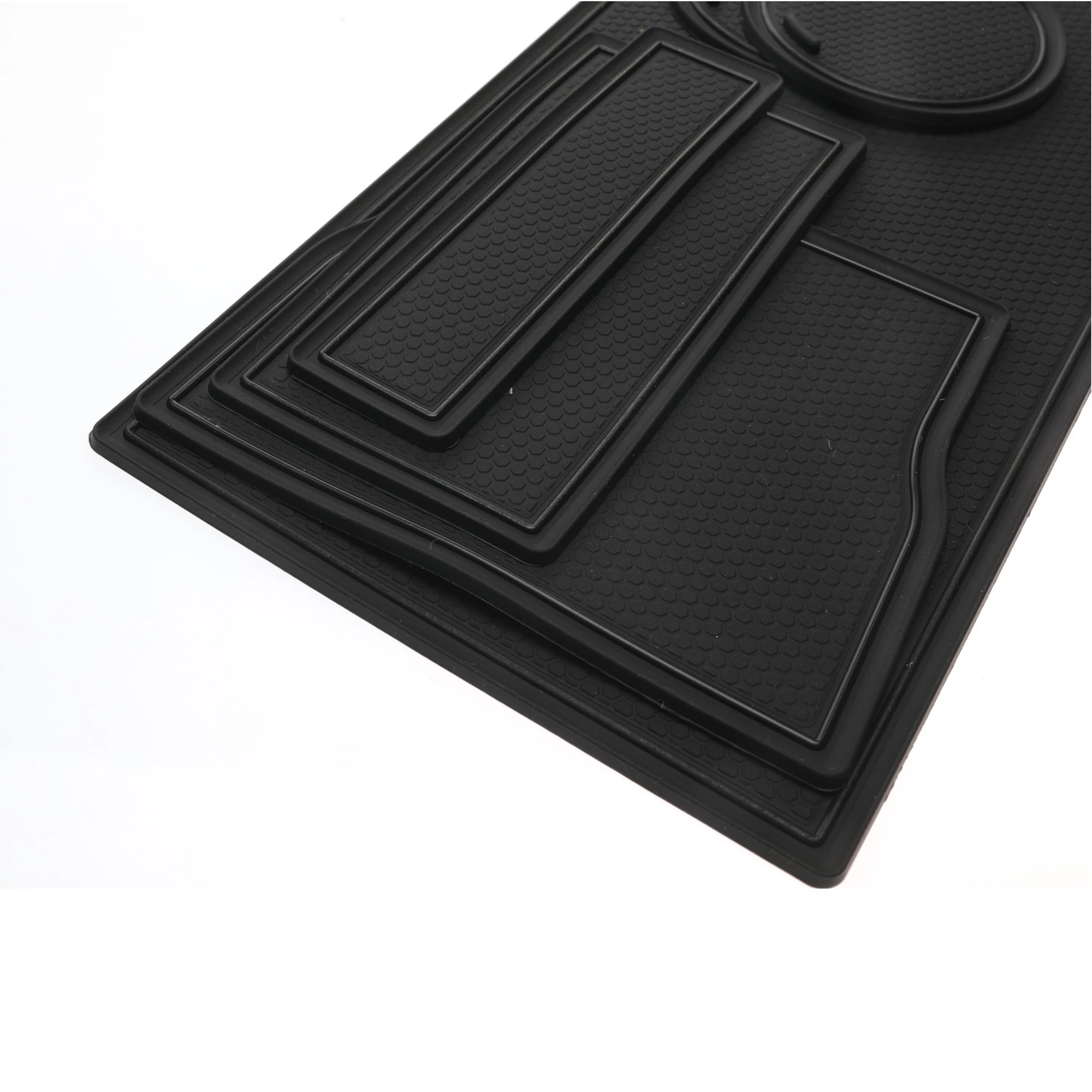 Подходящие под заказ аксессуары для подкладки чашки и центральной консоли Tesla Model