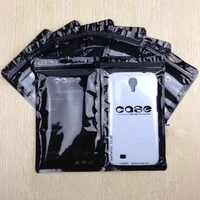 200pcs 12 5x21cm plastic zipper cell telephone accessories mobile phone case cover packaging storage bags for sony iphone 6 plus